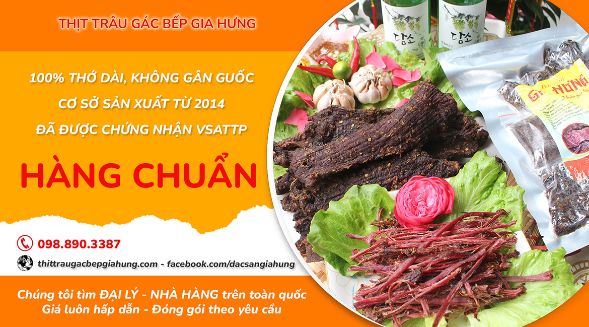 thịt trâu gác bếp gia hưng