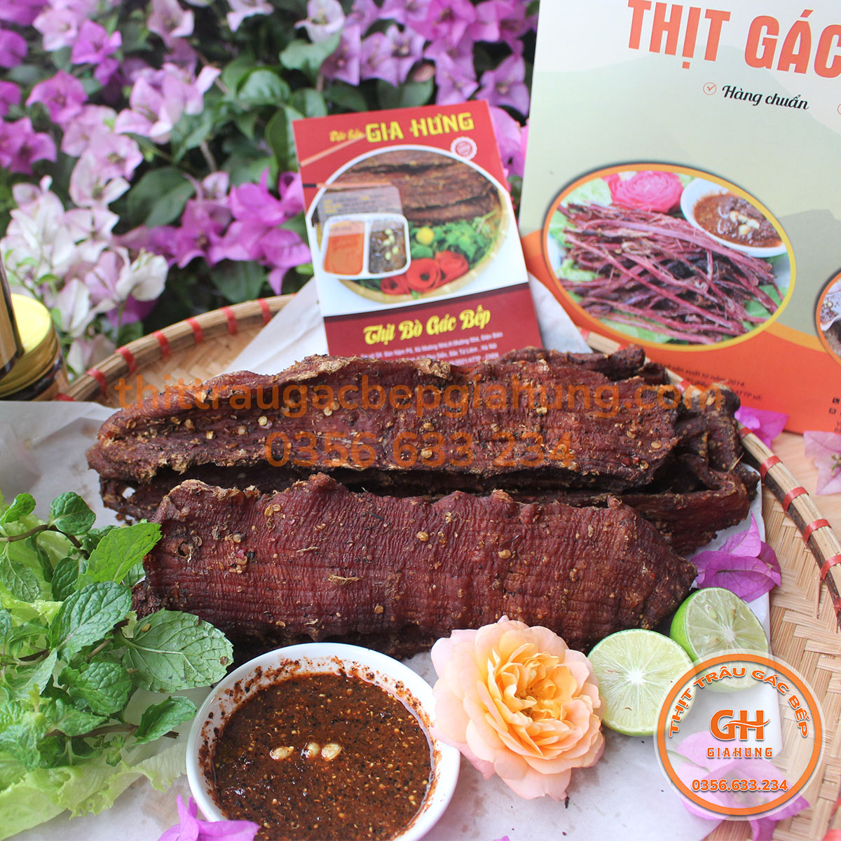 Thịt bò gác bếp