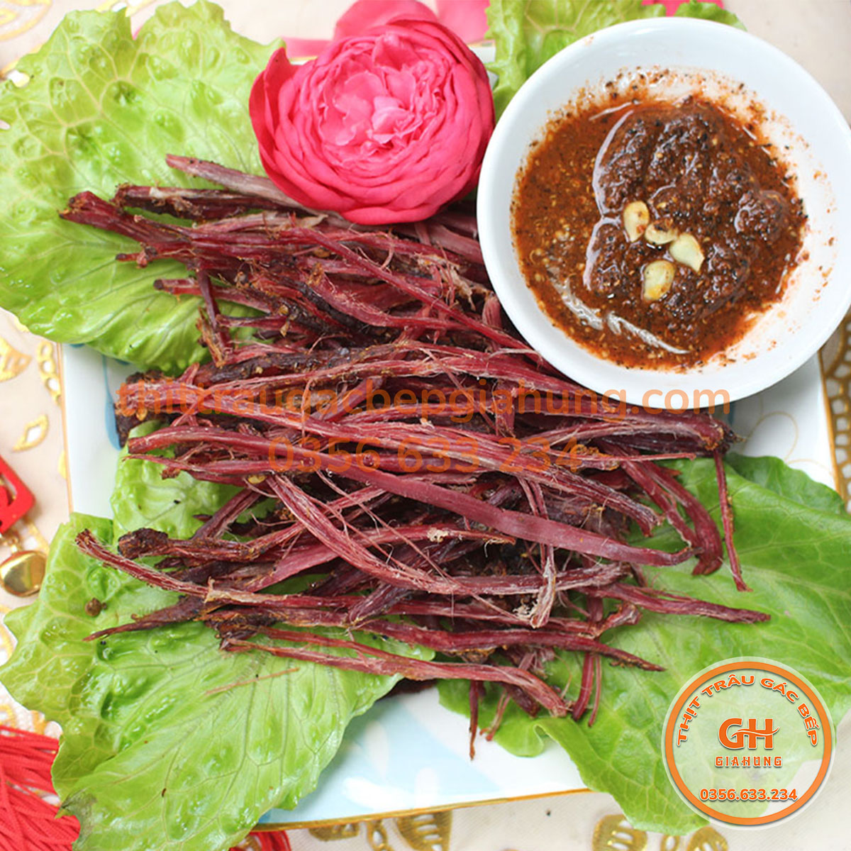 Thịt trâu gác bếp