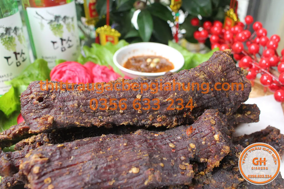 Thịt trâu gác bếp Gia Hưng