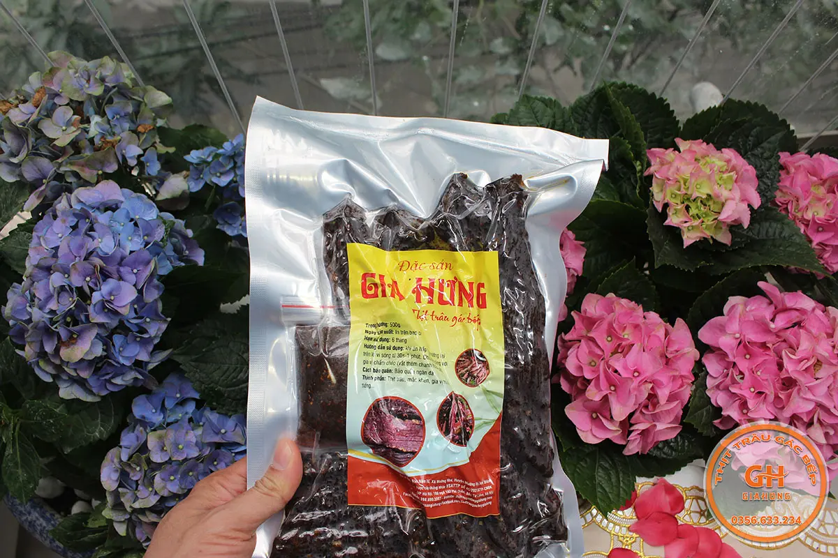 Thịt trâu gác bếp Gia Hưng